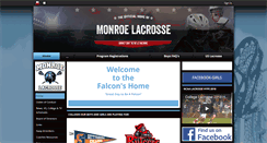 Desktop Screenshot of monroelacrosse.com